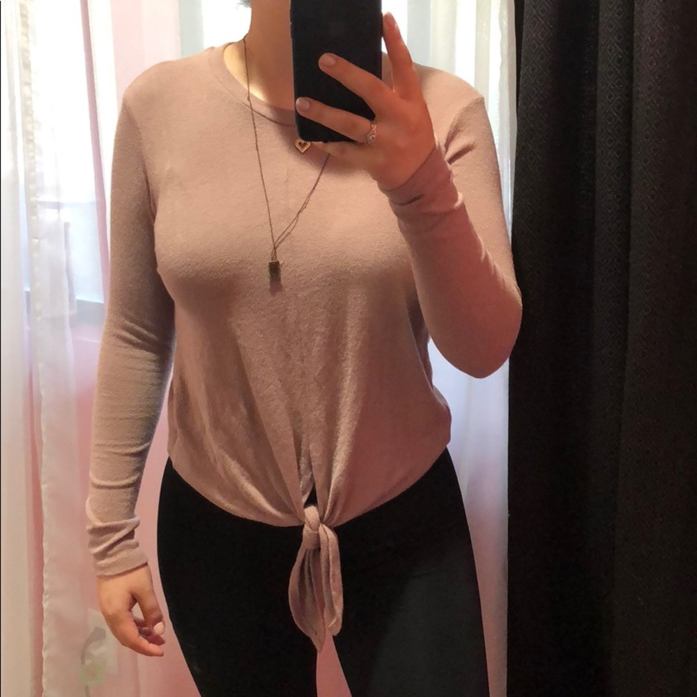 Long sleeve nude shirt